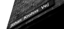 Johan Krohns Vej, Vejskilt